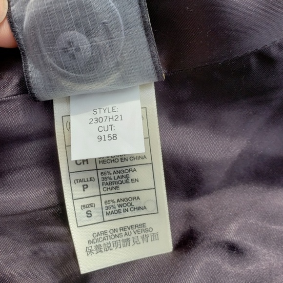 Max Studio Angora/Wool 2-Button Blazer Black Sz S - Picture 7 of 7